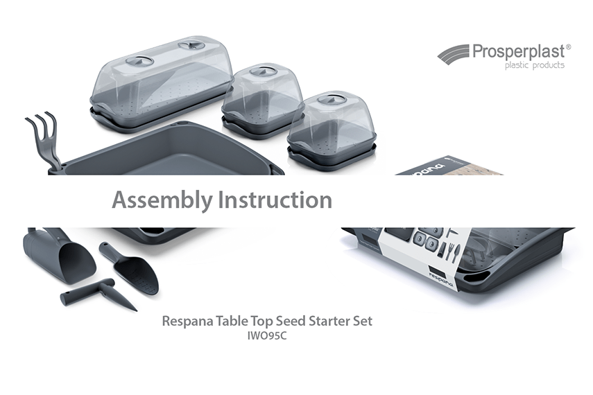 ¿Cómo montar el conjunto de miniinvernadero Respana Table Top Seed Starter Set?